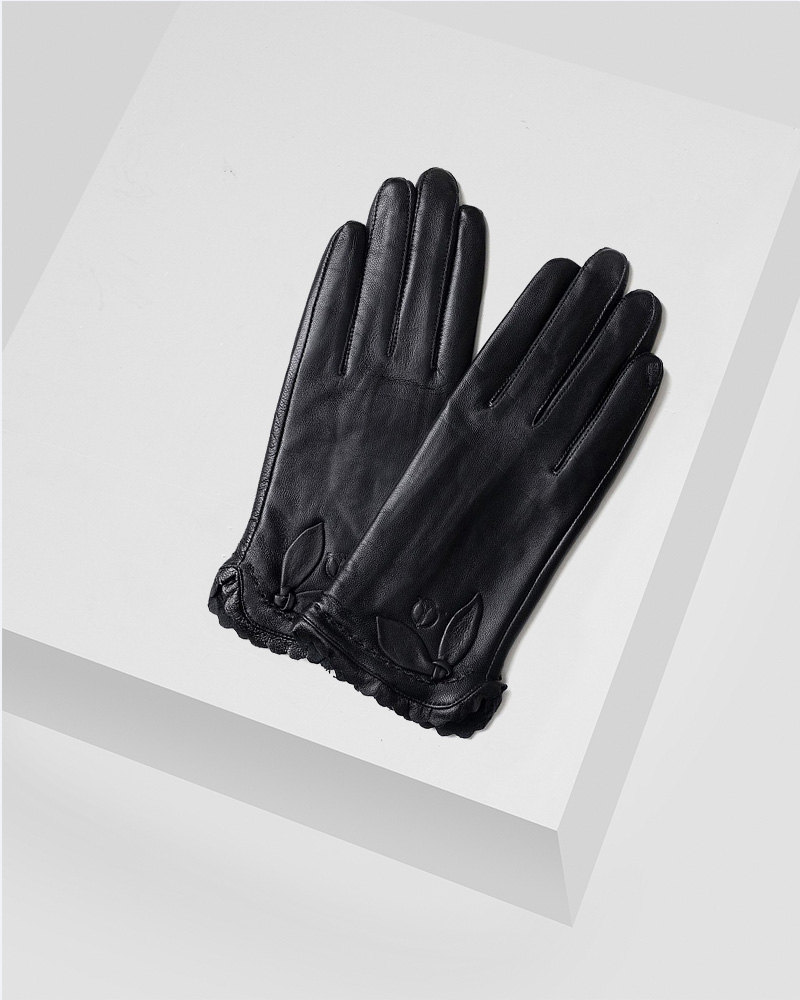 Găng tay da nữ cảm ứng hàng hiệu GTTACUNU-16-D