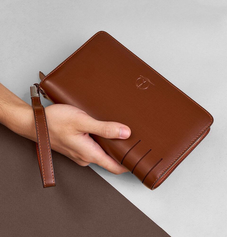 clutch nam màu nâu VCTTASZB19-N ảnh 3