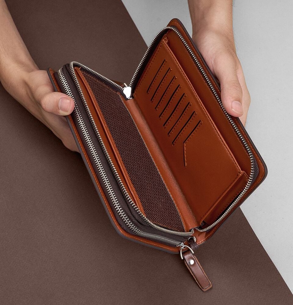 clutch nam màu nâu VCTTASZB19-N ảnh 5