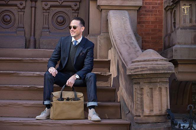 Suits kết hợp với giày Chukka cho dân công sở