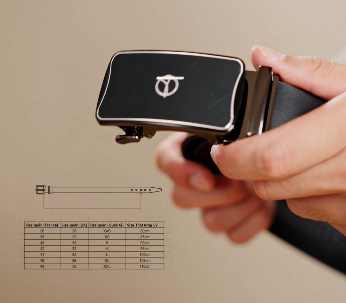 Cách chọn size thắt lưng nam chính xác nhất theo tiêu chuẩn