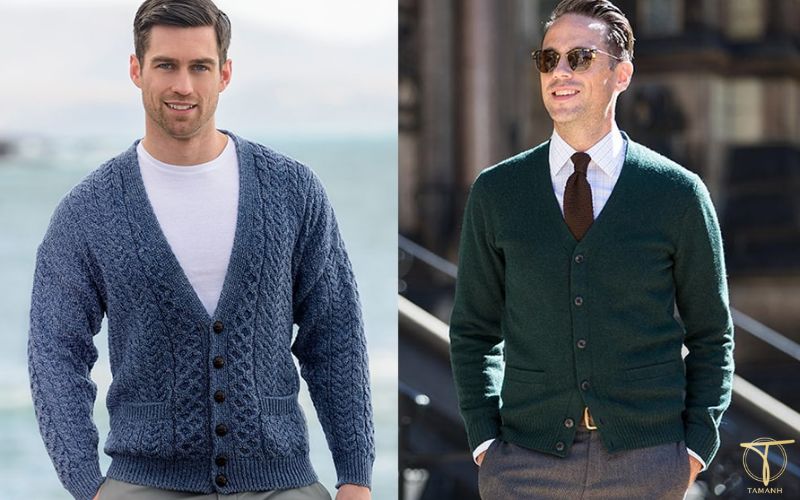 Phối áo thun quần baggy cardigan