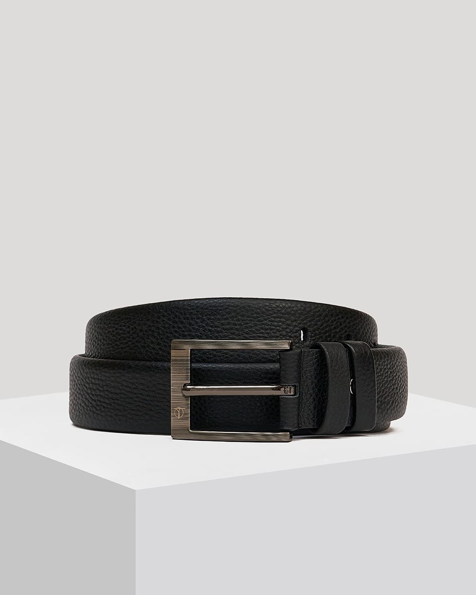 Dây lưng nam da bò mặt khóa vuông viền bóng D310-202243