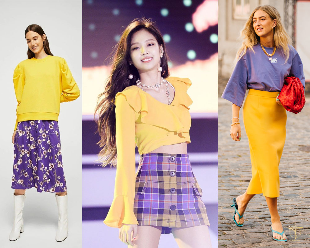 Chân váy chữ a Goness màu vàng chanh công sở thời trang - Chân váy |  ThờiTrangNữ.vn