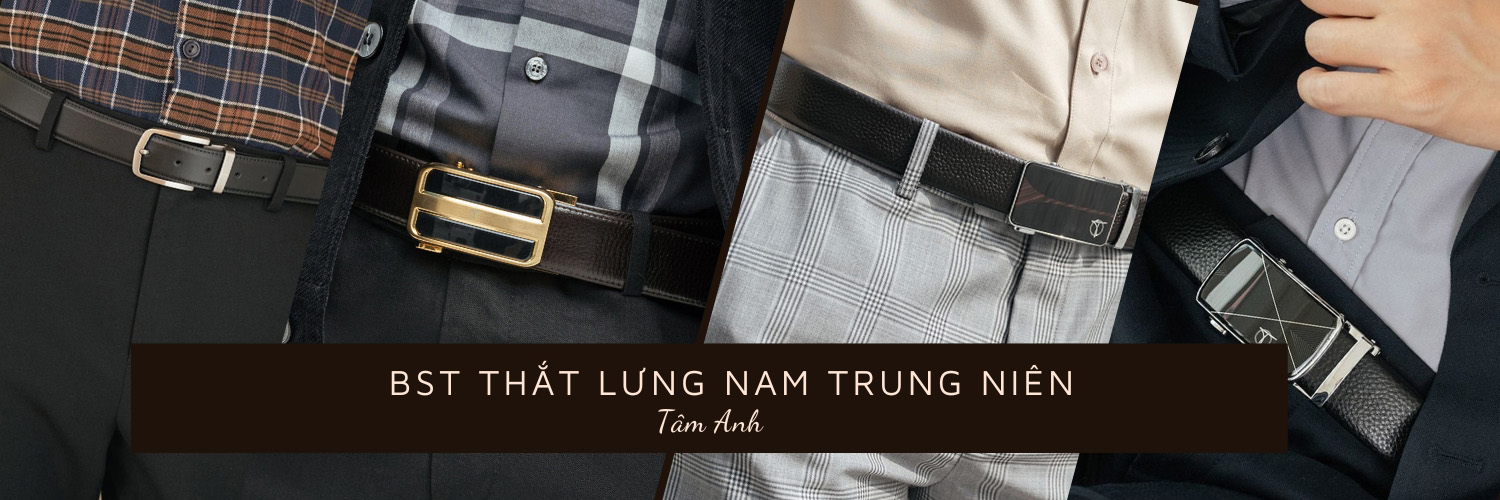banner thắt lưng nam trung niên