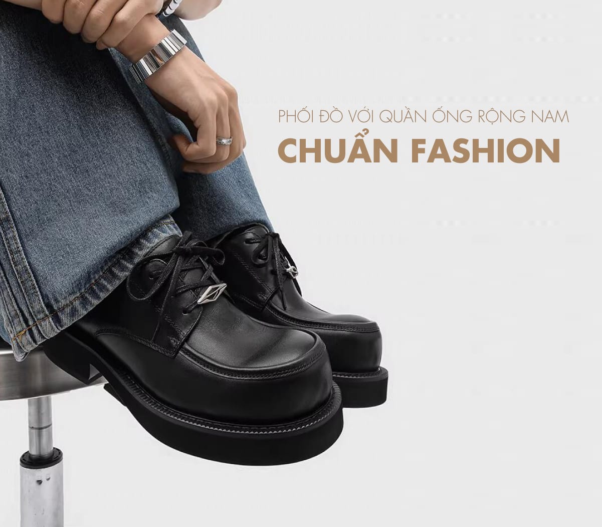 7749 Cách phối đồ với quần ống rộng nam đẹp đầy phong cách