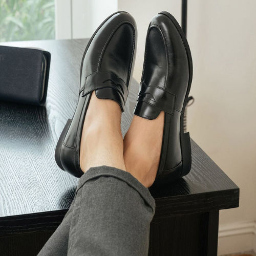 hình ảnh giày loafer nam tâm anh