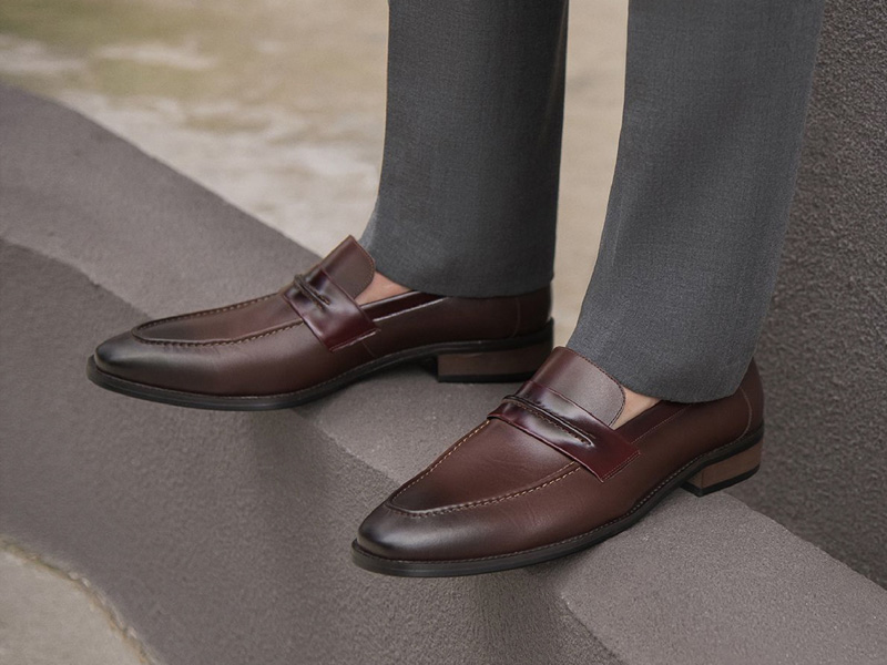 Giày không dây da nam đẹp, cao cấp hàng hiệu Tâm Anh 2025 10 giày nam không dây