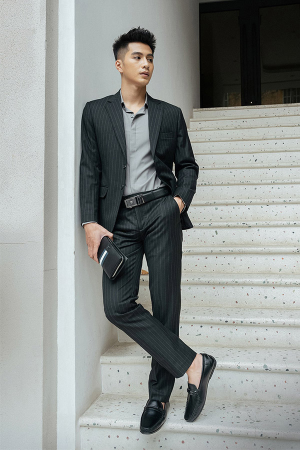 Giày không dây da nam đẹp, cao cấp hàng hiệu Tâm Anh 2025 12 giày tây không dây