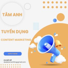 Tuyển dụng nhân viên Content Marketing đi làm ngay