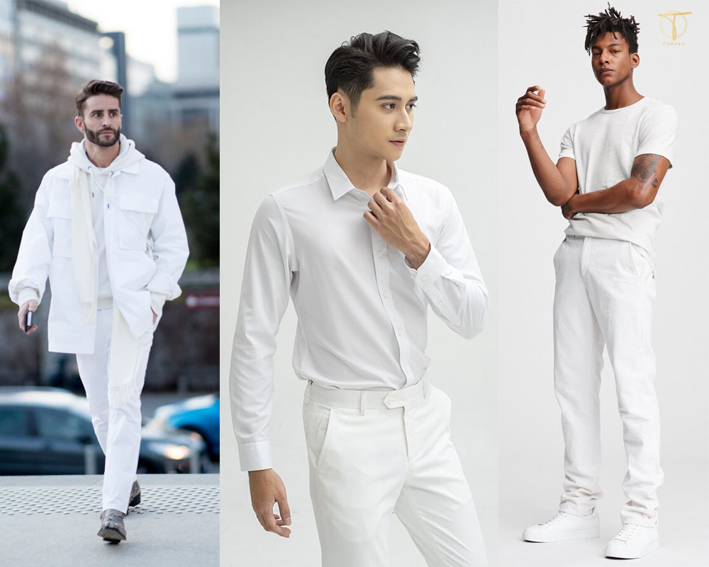 Thử phối đa dạng chất liệu theo phong cách white on white