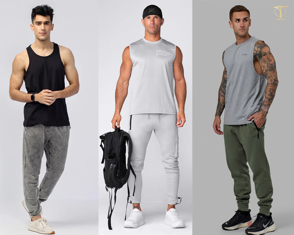 Combo mùa hè cho nam với Áo ba lỗ + quần jogger + sneaker