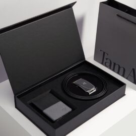 Combo quà tặng nam ví da thắt lưng full box CBTA02