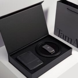 Combo quà tặng nam ví da thắt lưng cao cấp CBTA05