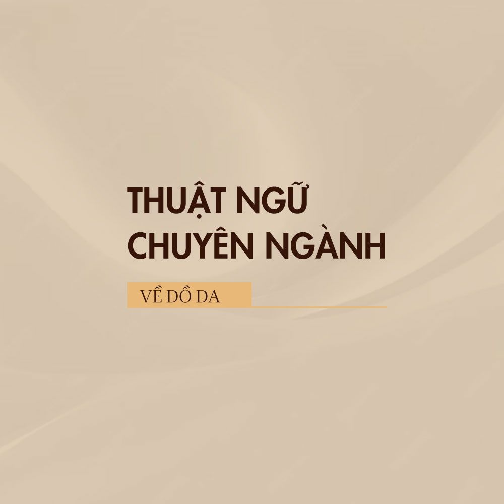 Tổng hợp thuật ngữ chuyên ngành về đồ da có thể bạn chưa biết