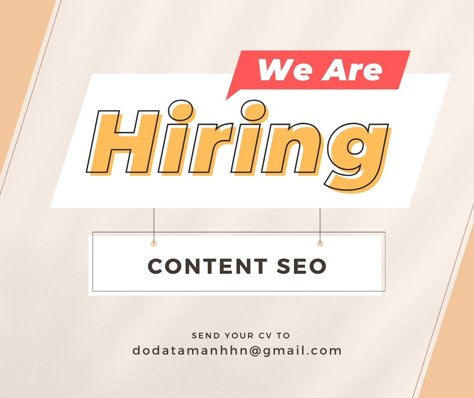 TUYỂN DỤNG CONTENT SEO CHO WEBSITE