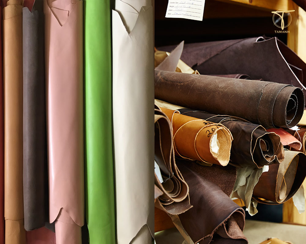 So sánh da bò và da cừu Về kích thước và ứng dụng