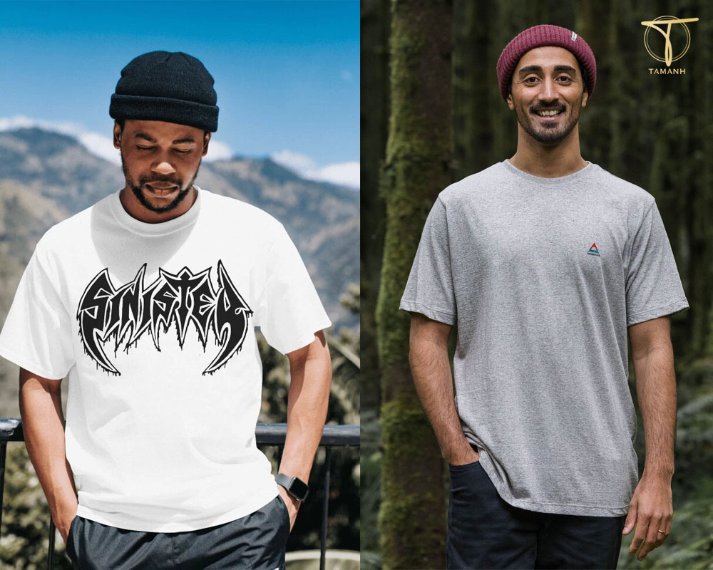 Mix đồ với mũ len theo style street cùng áo phông