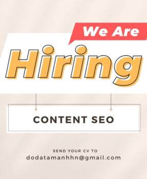 TUYỂN DỤNG CONTENT SEO CHO WEBSITE