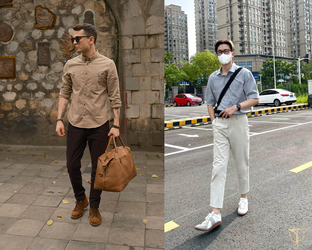 Business Core là gì? Phong cách phối đồ doanh nhân của giới trẻ 7 Phối áo sơ mi cùng quần kaki lịch lãm theo phong cách business core