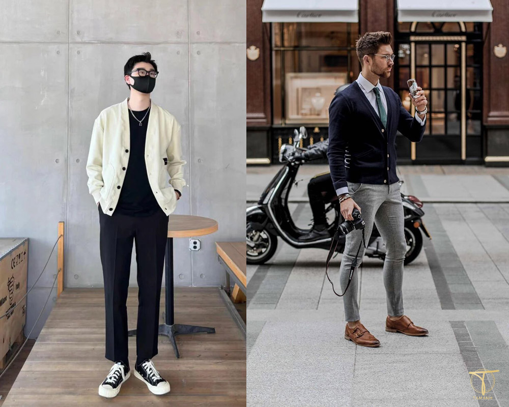 Business Core là gì? Phong cách phối đồ doanh nhân của giới trẻ 8 Áo cardigan lãng tử với quần tây cho phong cách business core