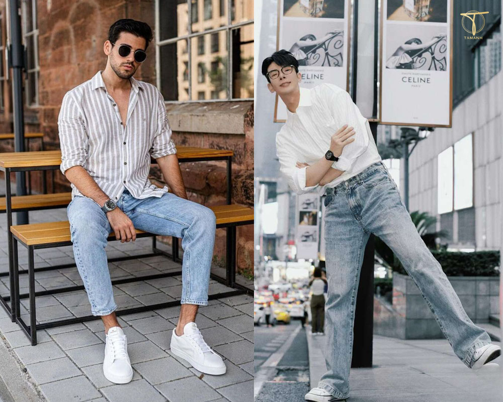 Cách lựa quần jeans cho người dáng cao gầy