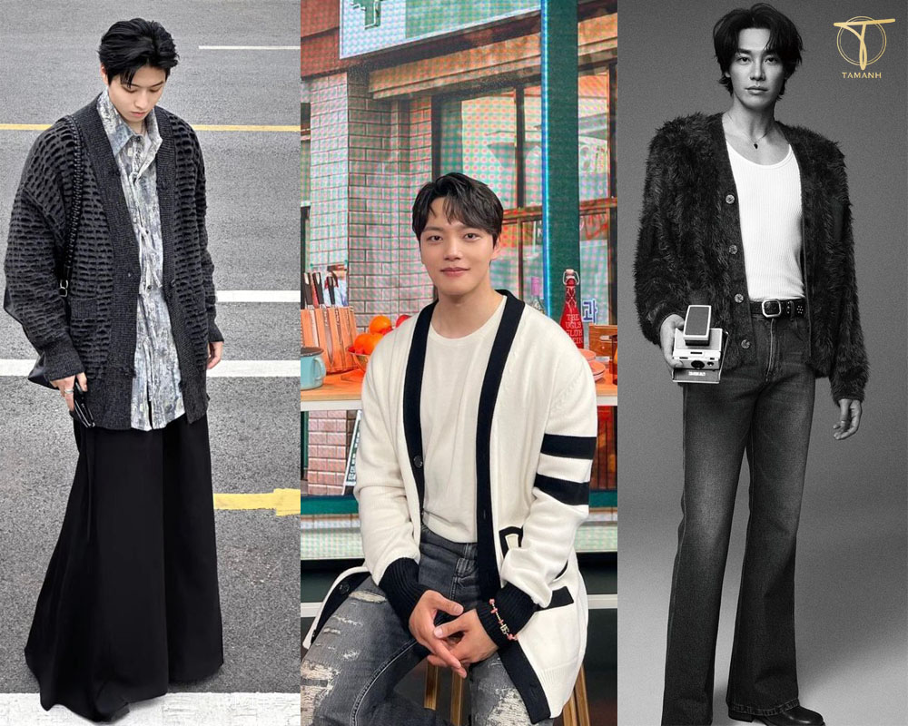phối đồ với Cardigan dáng dài