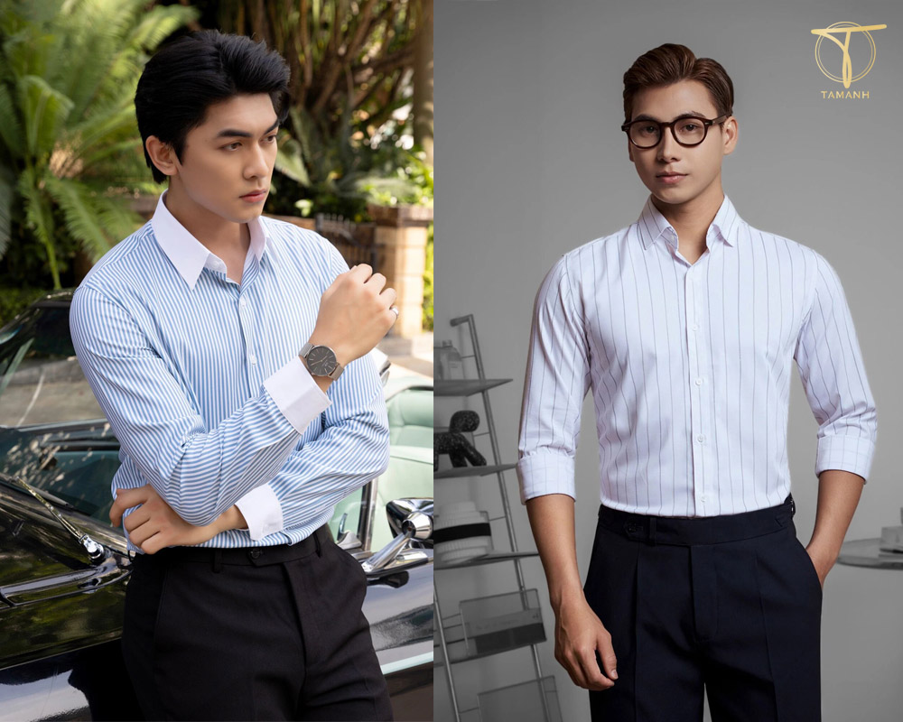 Áo sơ mi kẻ sọc nam luôn là lựa chọn hàng đầu của phái mạnh
