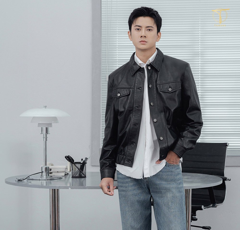 Áo khoác da Bomber Jacket