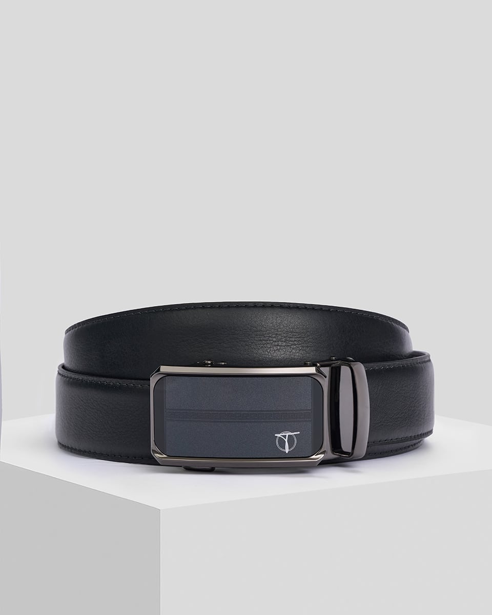 Thắt lưng nam khóa phối họa tiết Meander D11-2511D